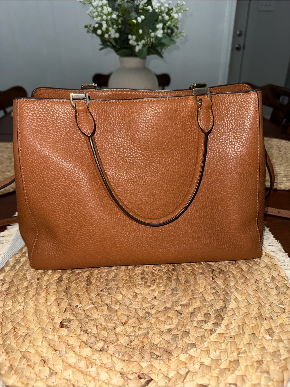 Kate Spade Tan Leather Tote with Wallet - Picture 6 of 14